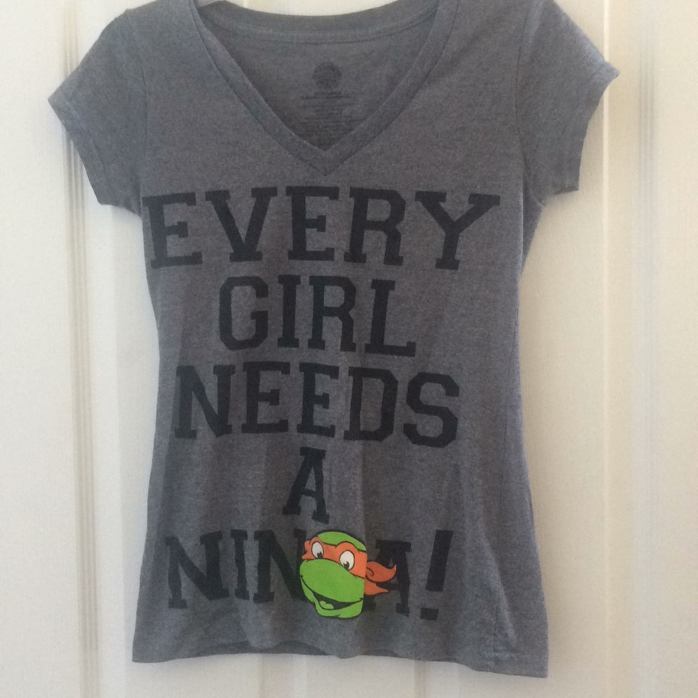 Junior v neck every girl needs a ninja tee large 11/13